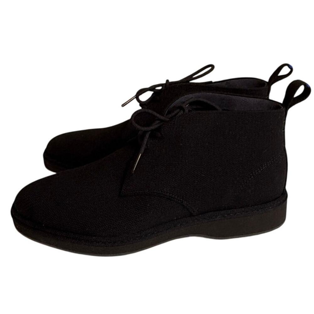 Rothy’s  Chukka Boots Black Dress Lace up Booties Men's Size 10